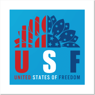United states of freedom Posters and Art
